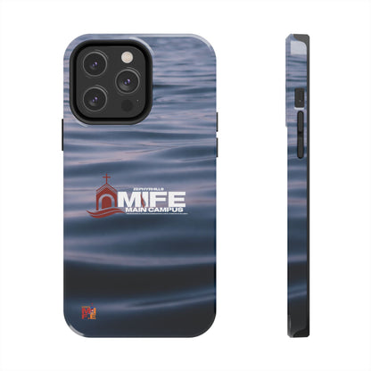 Tough Phone Case — MFE Main Campus Navy Wave Protective Cover