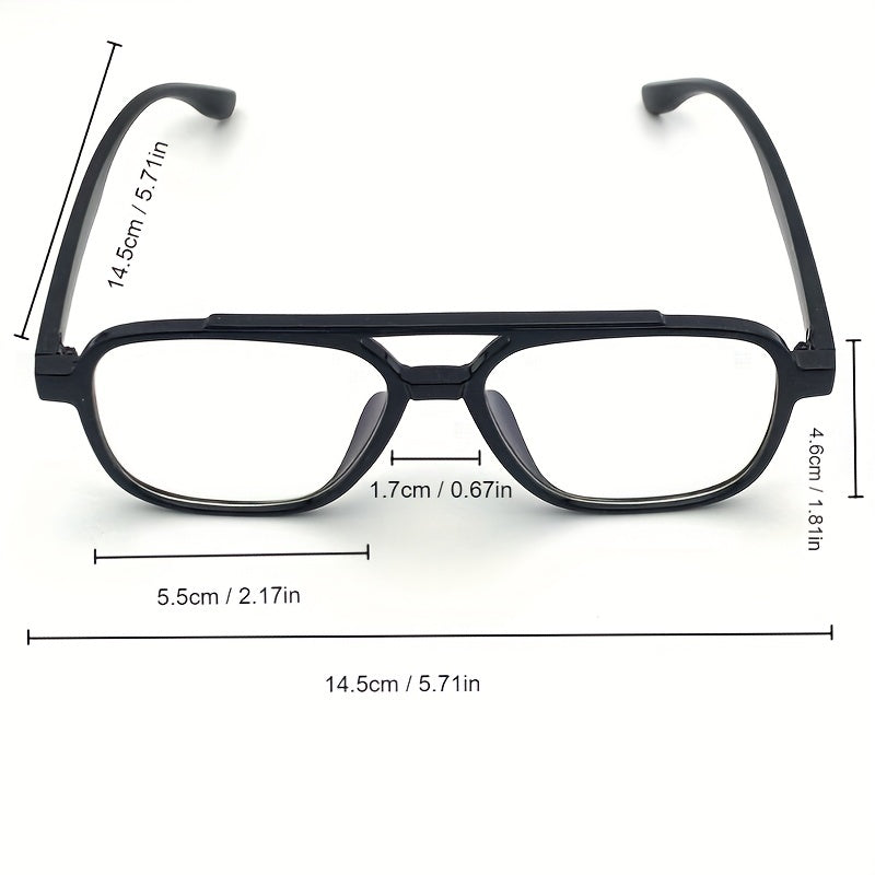 1 Gafas De Bloqueo De Luz Azul Para Hombre, Gafas De Lectura De Ordenador/juegos/TV/teléfonos, Gafas UV Antifatiga Ocular A La Moda