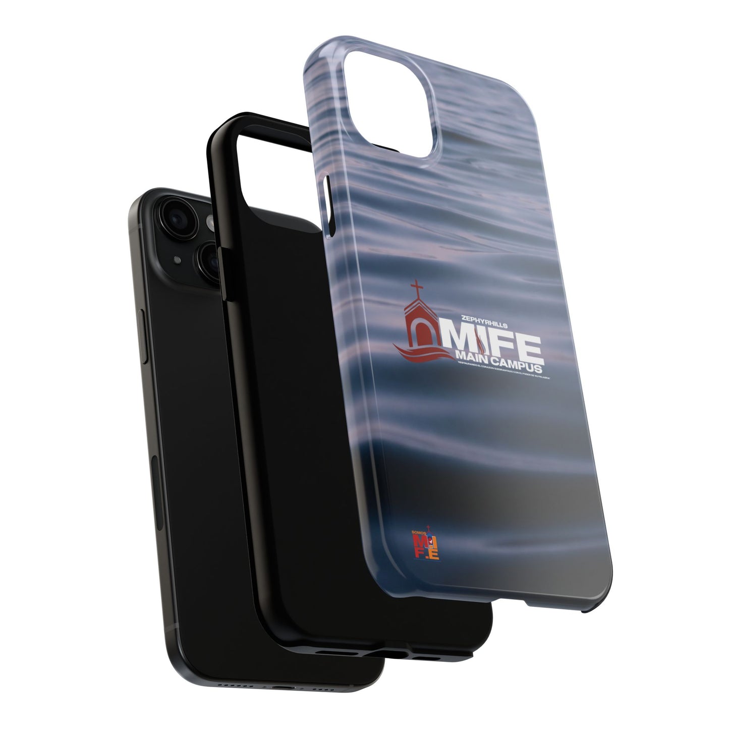 Tough Phone Case — MFE Main Campus Navy Wave Protective Cover