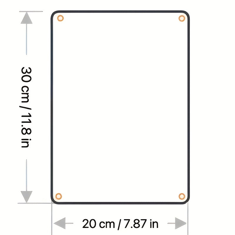 1pc, Señal De Lata Decorativa De Pared, Señales De Metal De Advertencia De Novedad, Señal De Metal De Caca De Perro, Señal De Metal De Zona Sin Caca (8''x12''/20cm*30cm)