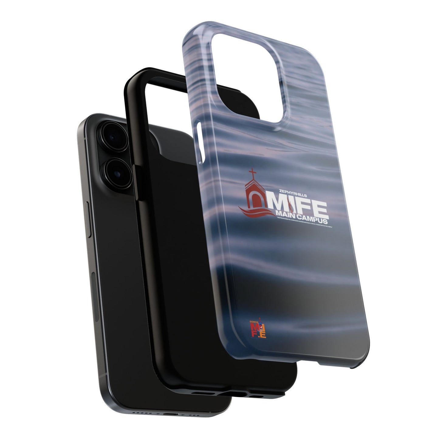 Tough Phone Case — MFE Main Campus Navy Wave Protective Cover