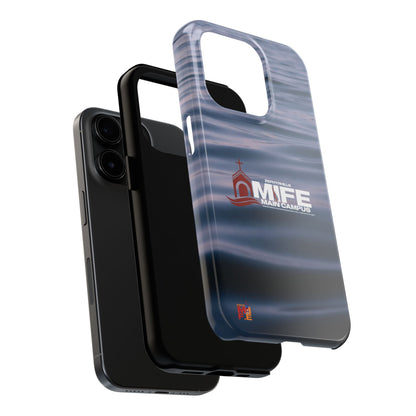Tough Phone Case — MFE Main Campus Navy Wave Protective Cover