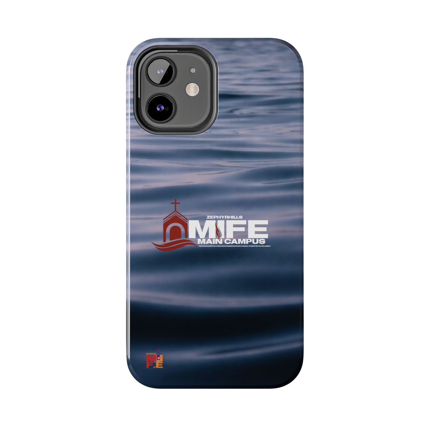 Tough Phone Case — MFE Main Campus Navy Wave Protective Cover