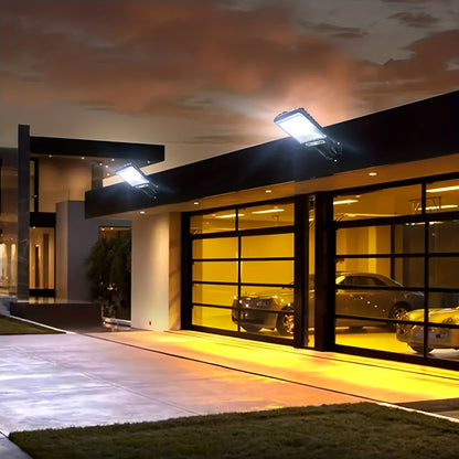 Farola Solar Para Exteriores, Luz De Jardín Con Sensor Humano, Luz De Pared LED Con Control Remoto, Luz De Jardín Impermeable
