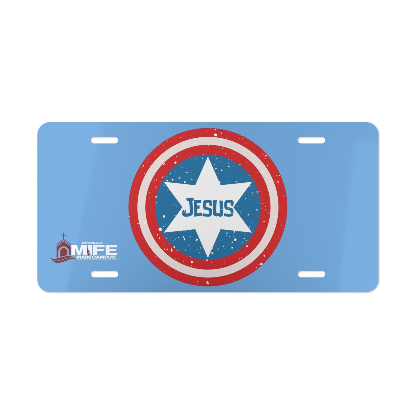 Jesus Shield Vanity Plate - Christian License Plate