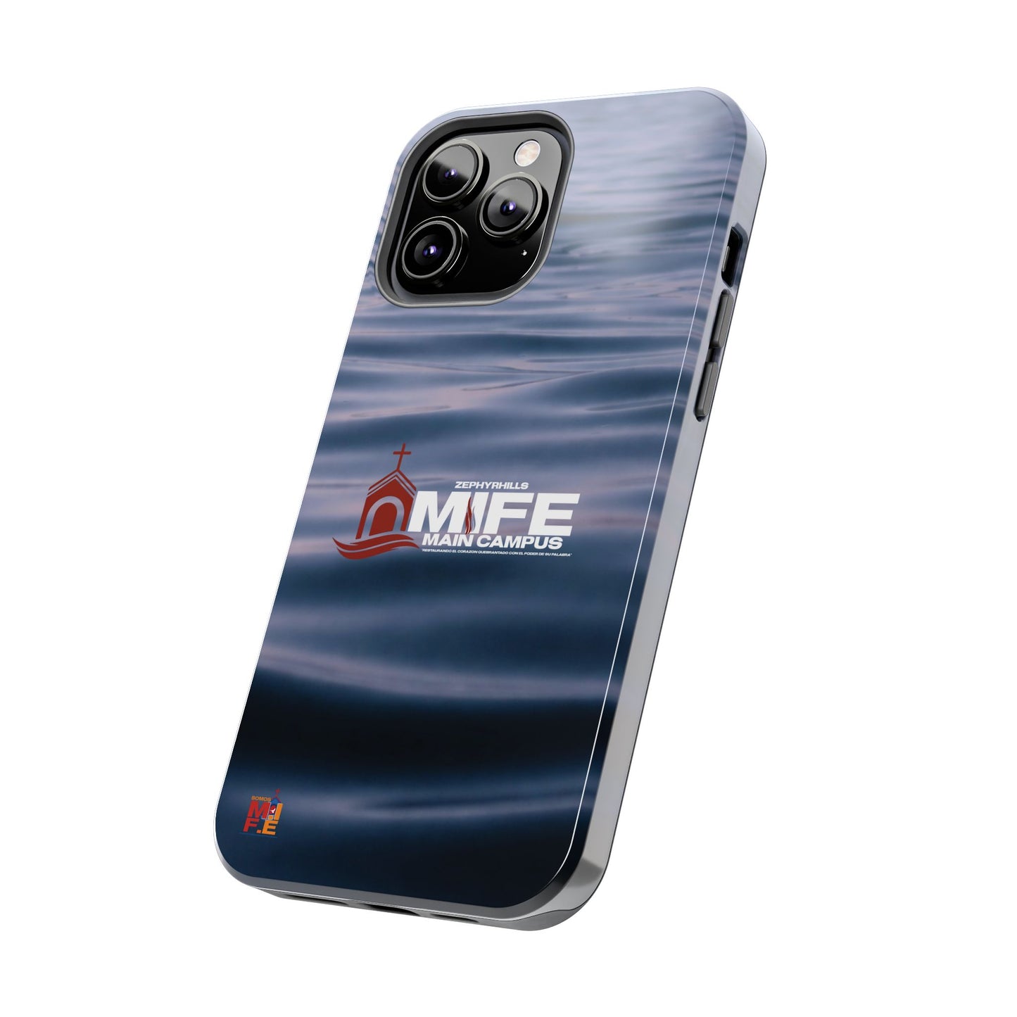 Tough Phone Case — MFE Main Campus Navy Wave Protective Cover