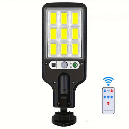 Farola Solar Para Exteriores, Luz De Jardín Con Sensor Humano, Luz De Pared LED Con Control Remoto, Luz De Jardín Impermeable