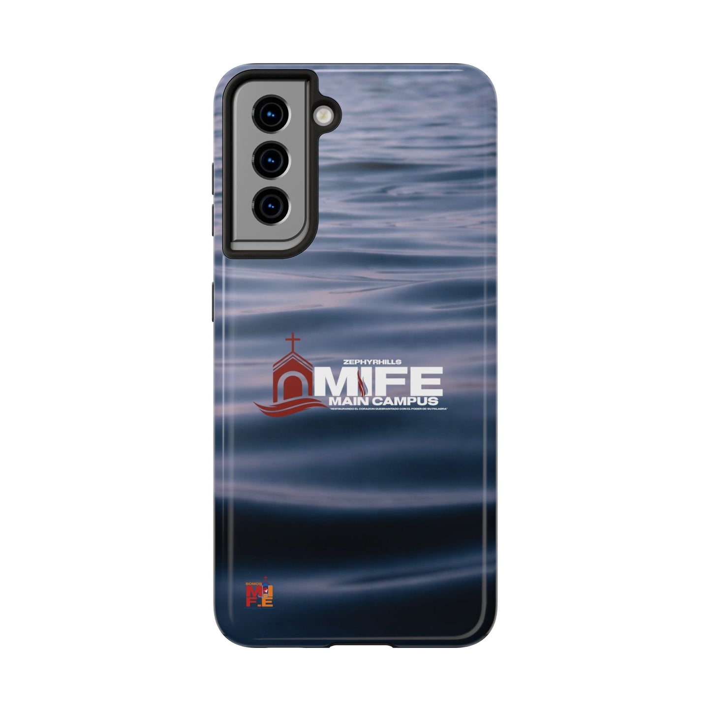 Tough Phone Case — MFE Main Campus Navy Wave Protective Cover