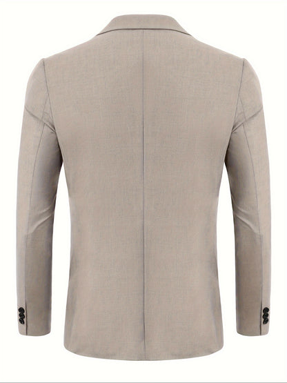 Chaqueta deportiva casual de hombre, ligera y elegante, con dos botones para negocios