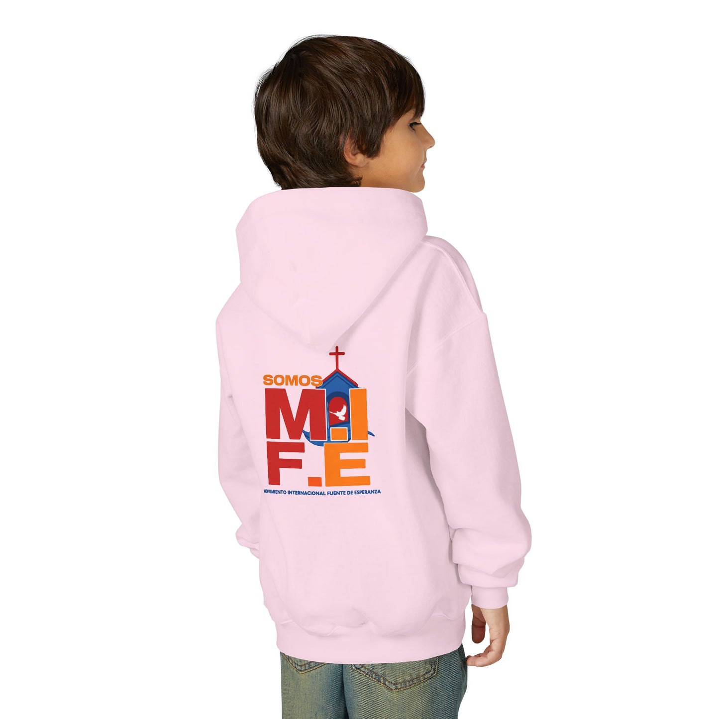 Youth Faith Hoodie — "Jesus Te Ama" / Somos Mi Fe Church Sweatshirt
