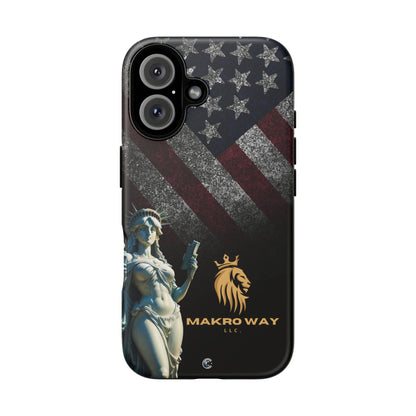 Patriotic Phone Case - Tough Cases, Custom Phone Covers, Unique Gifts, American Flag Design, Gift for Men and Women, Protective Case
