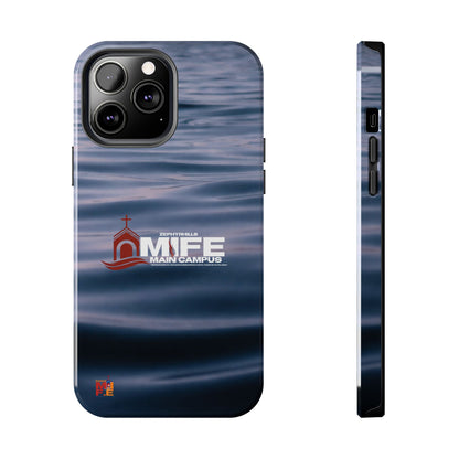 Tough Phone Case — MFE Main Campus Navy Wave Protective Cover