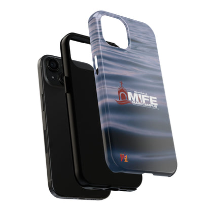 Tough Phone Case — MFE Main Campus Navy Wave Protective Cover