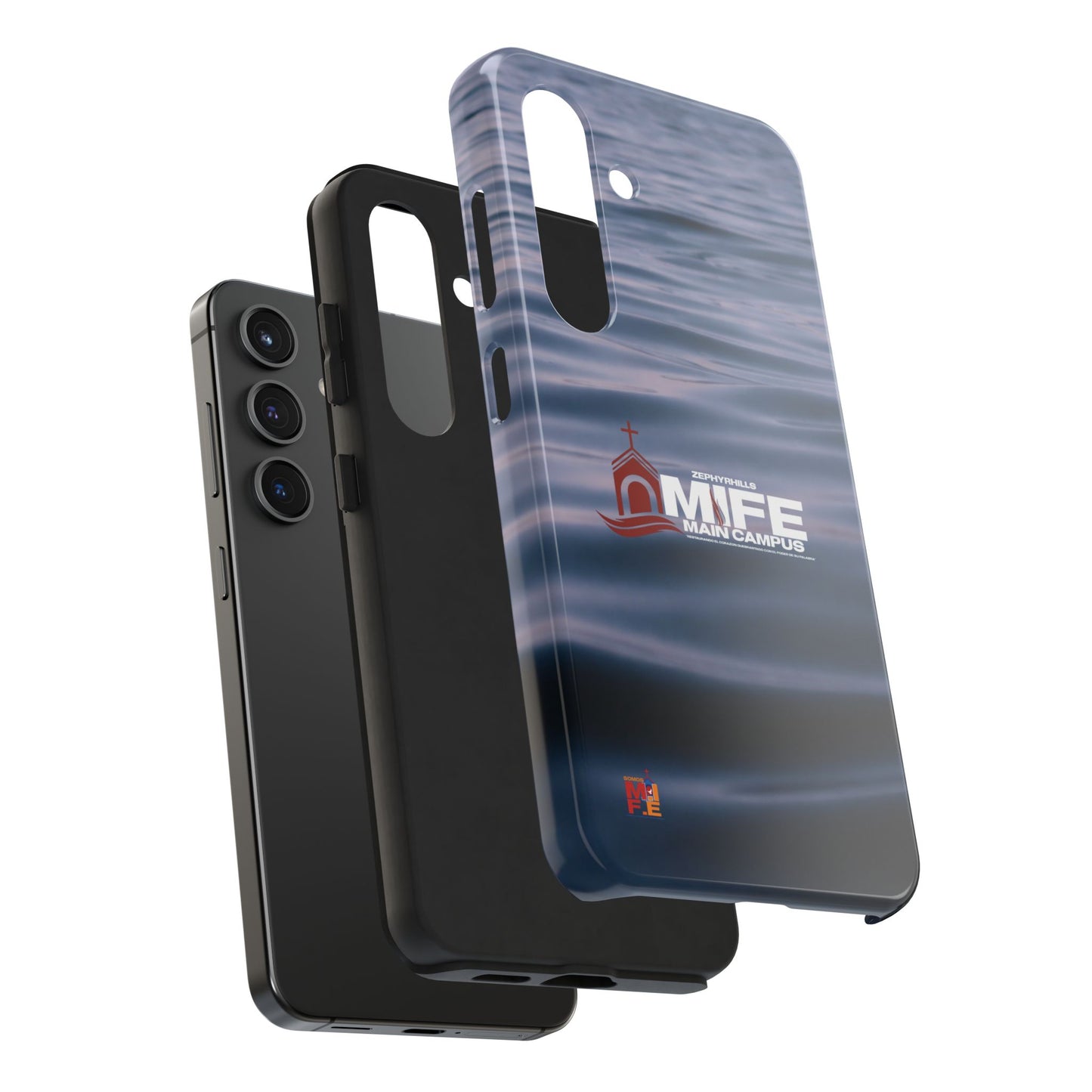 Tough Phone Case — MFE Main Campus Navy Wave Protective Cover
