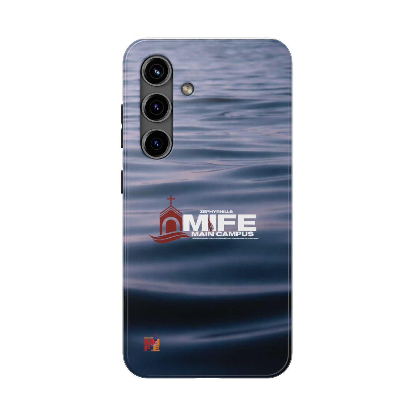 Tough Phone Case — MFE Main Campus Navy Wave Protective Cover
