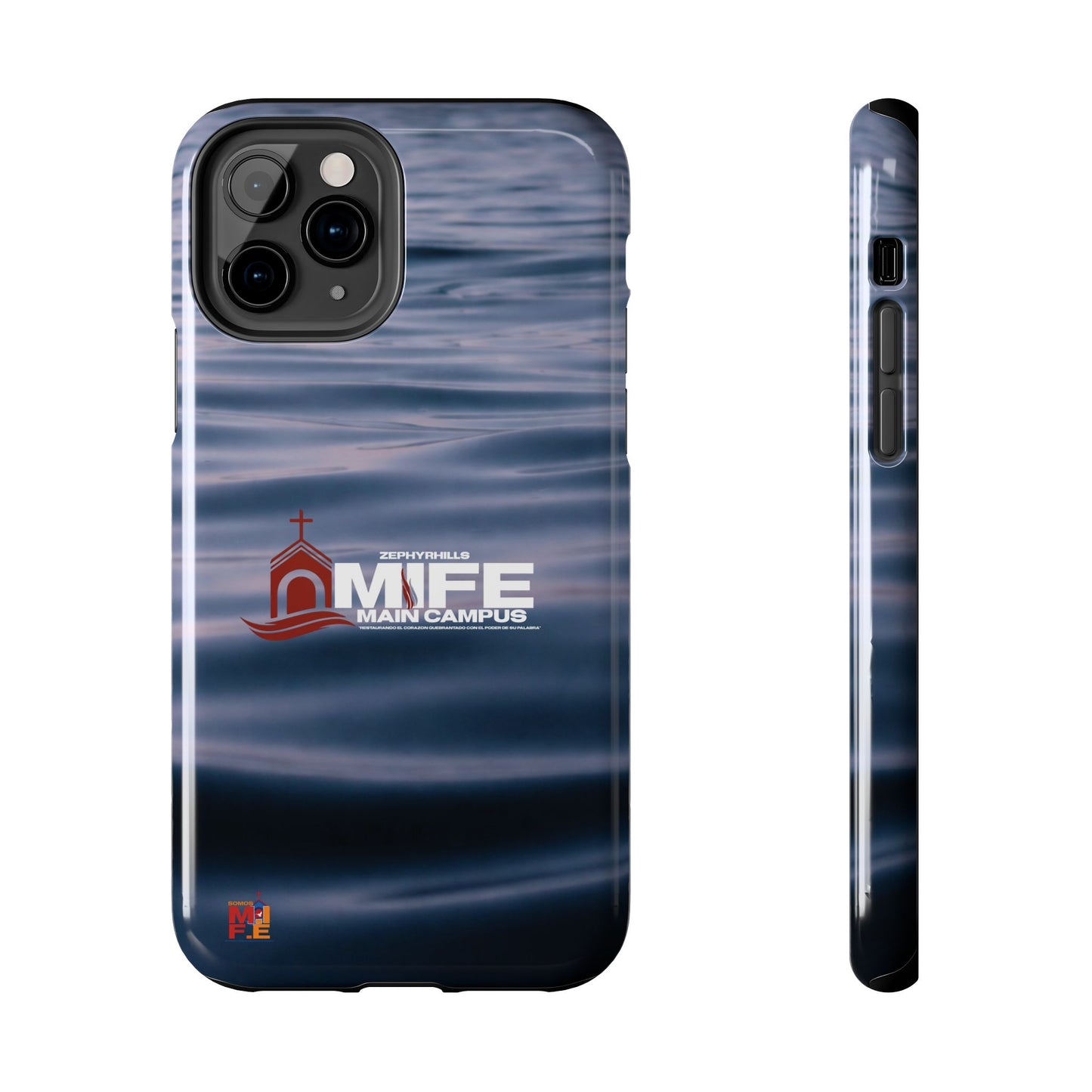 Tough Phone Case — MFE Main Campus Navy Wave Protective Cover