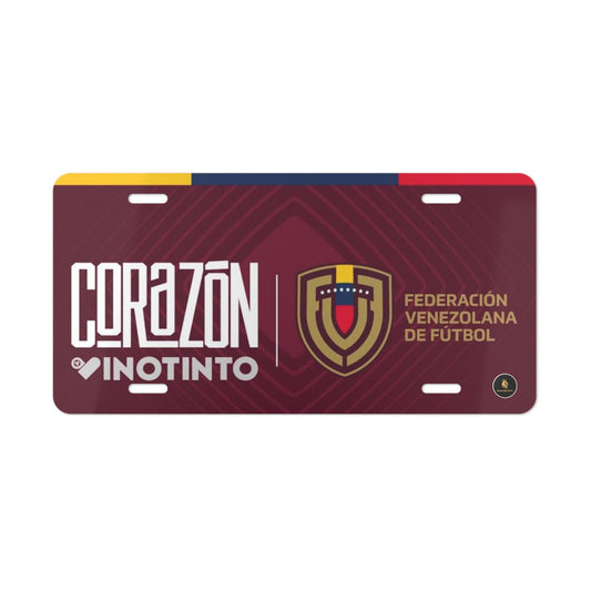 Vanity Plate Vinotinto