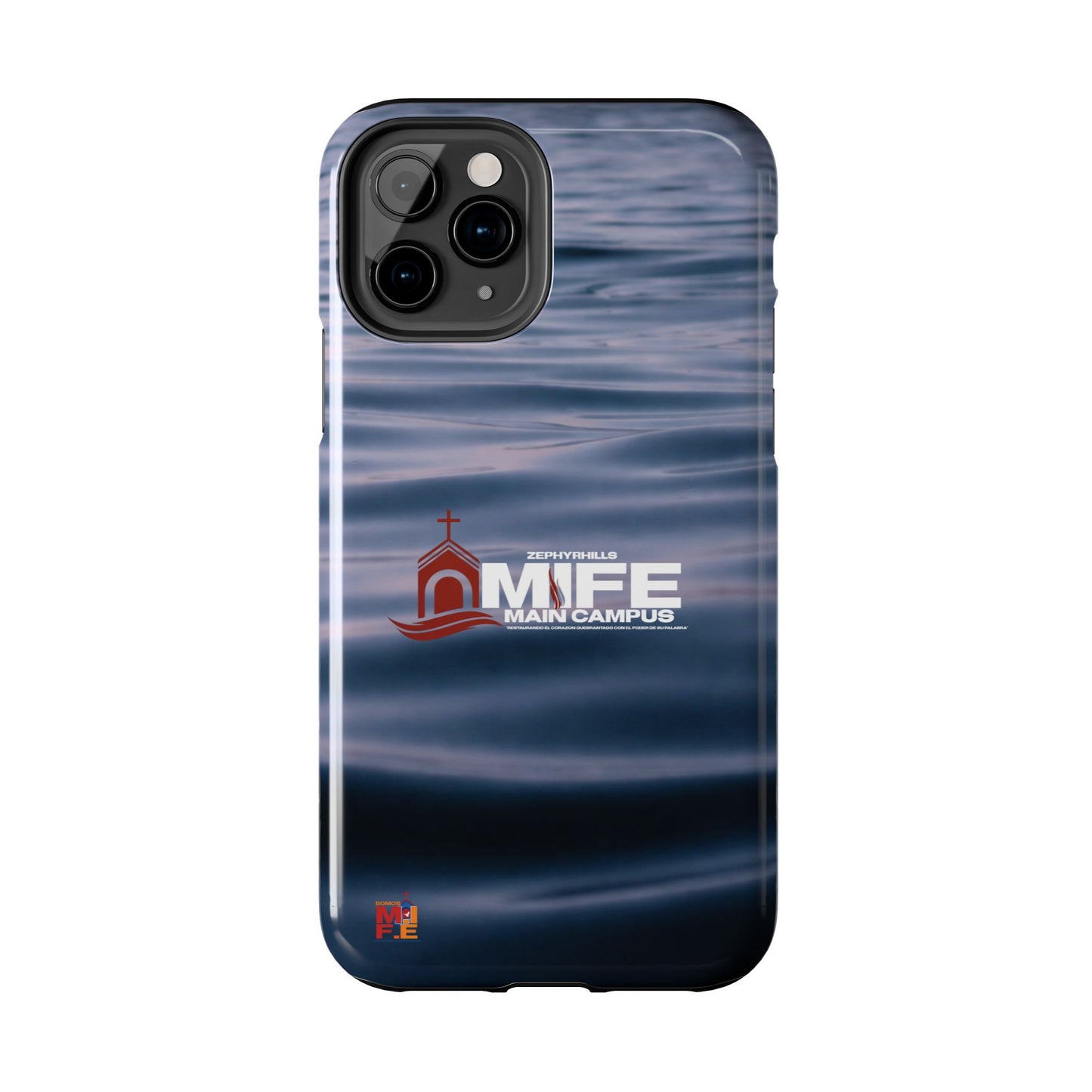 Tough Phone Case — MFE Main Campus Navy Wave Protective Cover