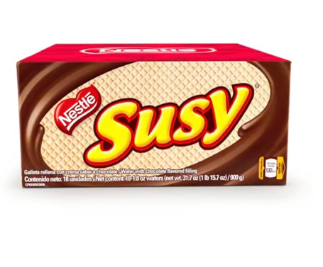 Galletas Susy venezolanas 18 unidades de 1.76 oz cada una