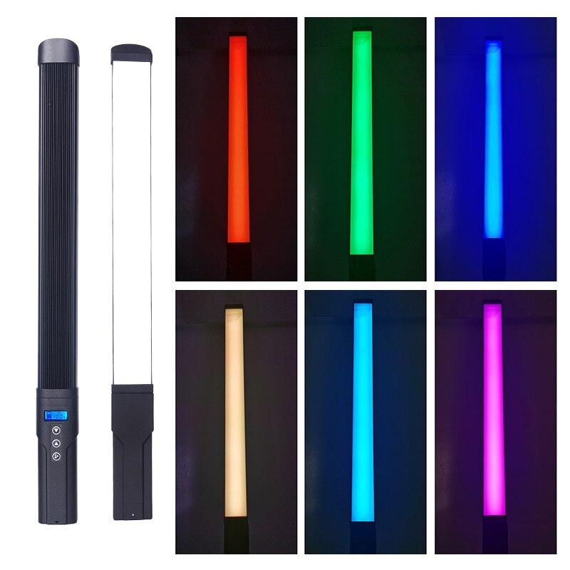 Photography Dimmable Hand-held RGB LED Selfie Fill Light Phone Camera Lamp For Makeup Video Live Studio Youtube Volg Aro De Luz