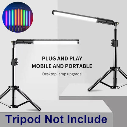 Photography Dimmable Hand-held RGB LED Selfie Fill Light Phone Camera Lamp For Makeup Video Live Studio Youtube Volg Aro De Luz