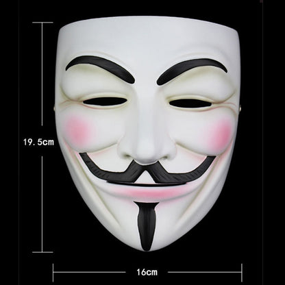 Movie Masquerade Anonymous Face Mask Halloween Party Cosplay Masks Props for Adult Kids Film Theme Mask Anime Costumes Supplies