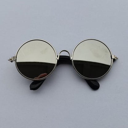 Lovely Vintage Round Cat Sunglasses Reflection Eye wear glasses For Small Dog Cat Pet Photos Pet Products Props Accessories