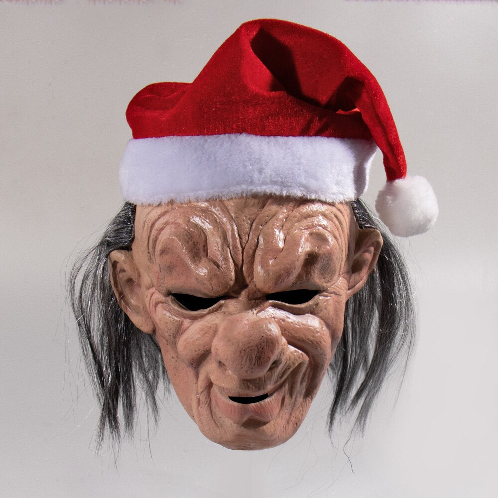 Santa Claus Masks Chiristmas Cosplay Masques Halloween Latex Mascarillas Deluxe Face Mascaras Masquerade Party Props Adults Gift