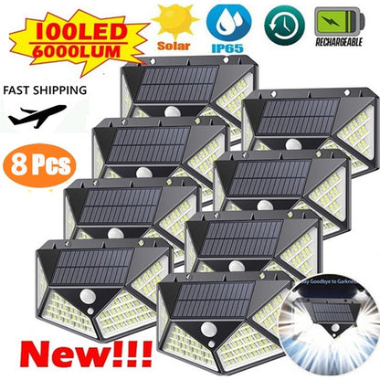 Solar Wall Lights PIR Motion Sensor Solar Powered Street Light Ideal for Sunlight for Garden Light