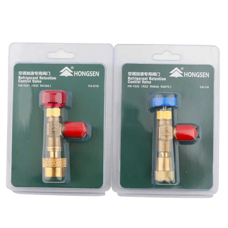 HS R410a R22 Refrigeration Tool Air conditioning Safety Valve Adapter Fitting  Refrigeration Charging  Copper Adapter For R410A