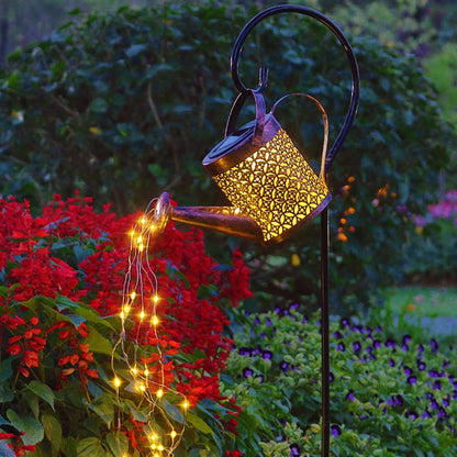 Solar led String Light Enchanted Watering Can Light Waterproof Garden Decor Yard Retro Lamp Outdoor Table Patio Lawn Yard Art