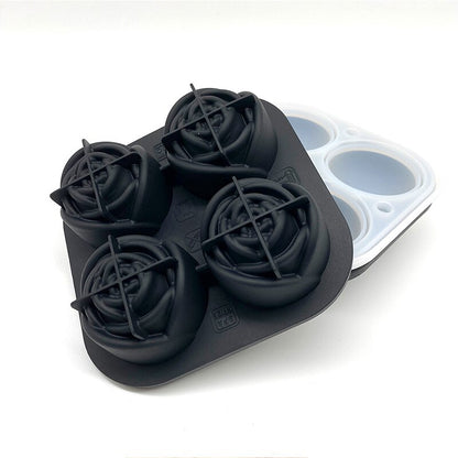 Ice Cube Trays Rose Silicon Reusable Silicone Ice cube Mold BPA Free Ice maker with Removable Lids