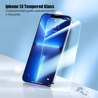 4PCS Tempered Glass for iPhone 11 12 13 14 Pro XR X XS Max Screen Protector on for iPhone 12 Pro Max Mini 7 8 6 6S Plus SE Glass