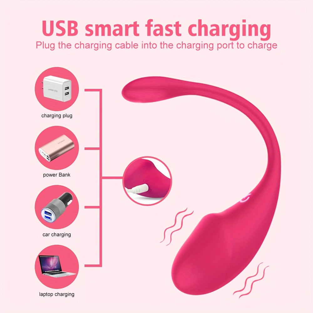 1pc Vibrador Portátil Inalámbrico Con Control Remoto De Aplicación Vibrador De Punto G Para Mujeres Dildo Wear Huevo Vibrante Clit Bragas Femeninas Juguetes Sexuales Para Adultos