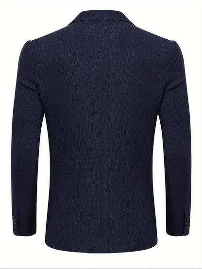 Chaqueta deportiva casual de hombre, ligera y elegante, con dos botones para negocios
