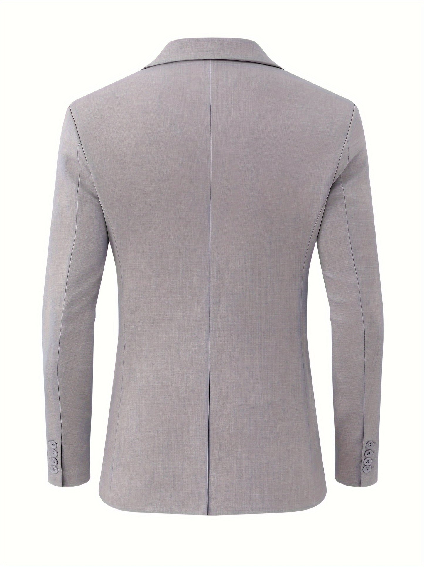 Chaqueta Blazer Casual para Hombre, Chaqueta de Traje de Un Botón, Chaquetas Ajustadas, Abrigo Deportivo Ligero