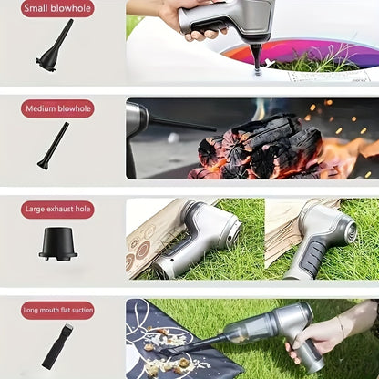 Effortlessly Clean Any Mess with our Ultimate Handheld Vacuum - High-Suction, Wireless, USB Charging, Pet Hair Cleaner. Limited Time Offer!