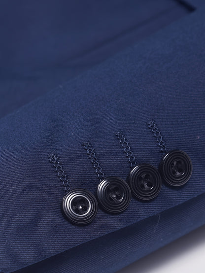 Abrigo De Manga Larga Con Cuello Vuelto Sólido Y Elegante Para Hombres De Negocios