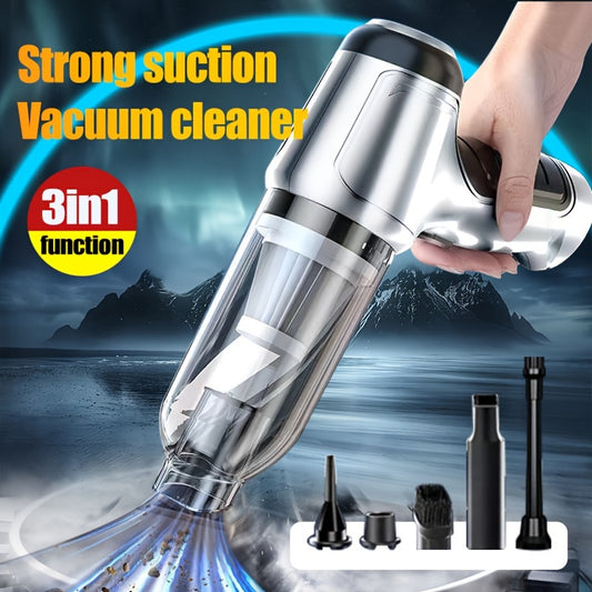 Effortlessly Clean Any Mess with our Ultimate Handheld Vacuum - High-Suction, Wireless, USB Charging, Pet Hair Cleaner. Limited Time Offer!