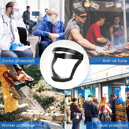 Ultimate Full Face Shield - Protect, Breathe & See Clearly - Adjustable & Durable