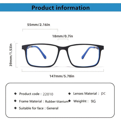 1pc Ultra-ligero Moda Gafas De Titanio De Goma Marcos Marcos De Gafas De Los Hombres Marcos De Gafas Ópticas Marcos De Gafas De Grado