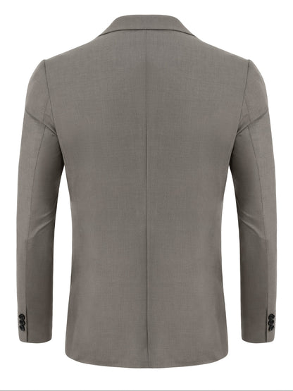 Chaqueta deportiva casual de hombre, ligera y elegante, con dos botones para negocios