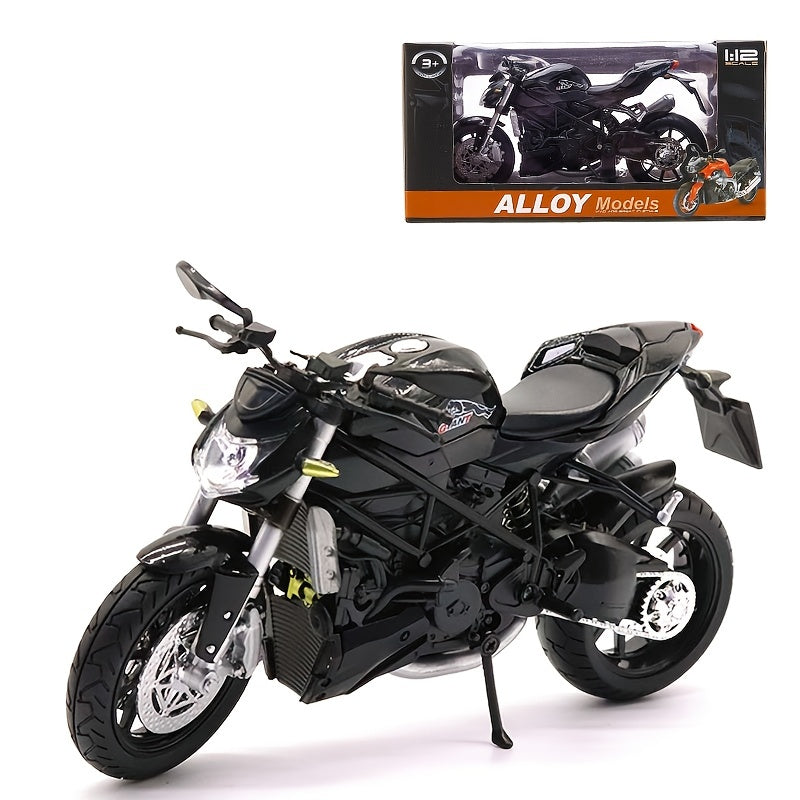 Aleación 1:12 modelo de motocicleta genial, juguetes para niños Autobike Autocycle, adorno para el hogar