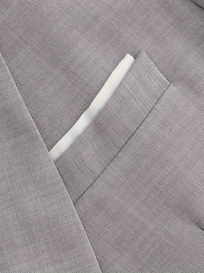 Chaqueta Blazer Casual para Hombre, Chaqueta de Traje de Un Botón, Chaquetas Ajustadas, Abrigo Deportivo Ligero