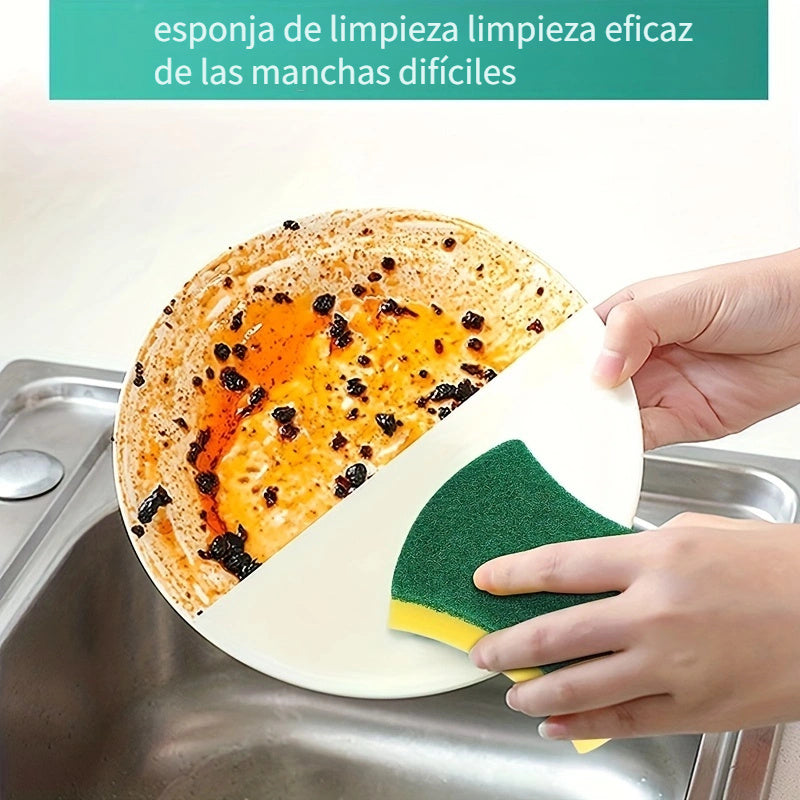 Paquete De 12 Esponjas De Limpieza De Cocina, Paños De Cocina, Estropajo, Esponja De Fregado Antiarañazos Para Vajilla