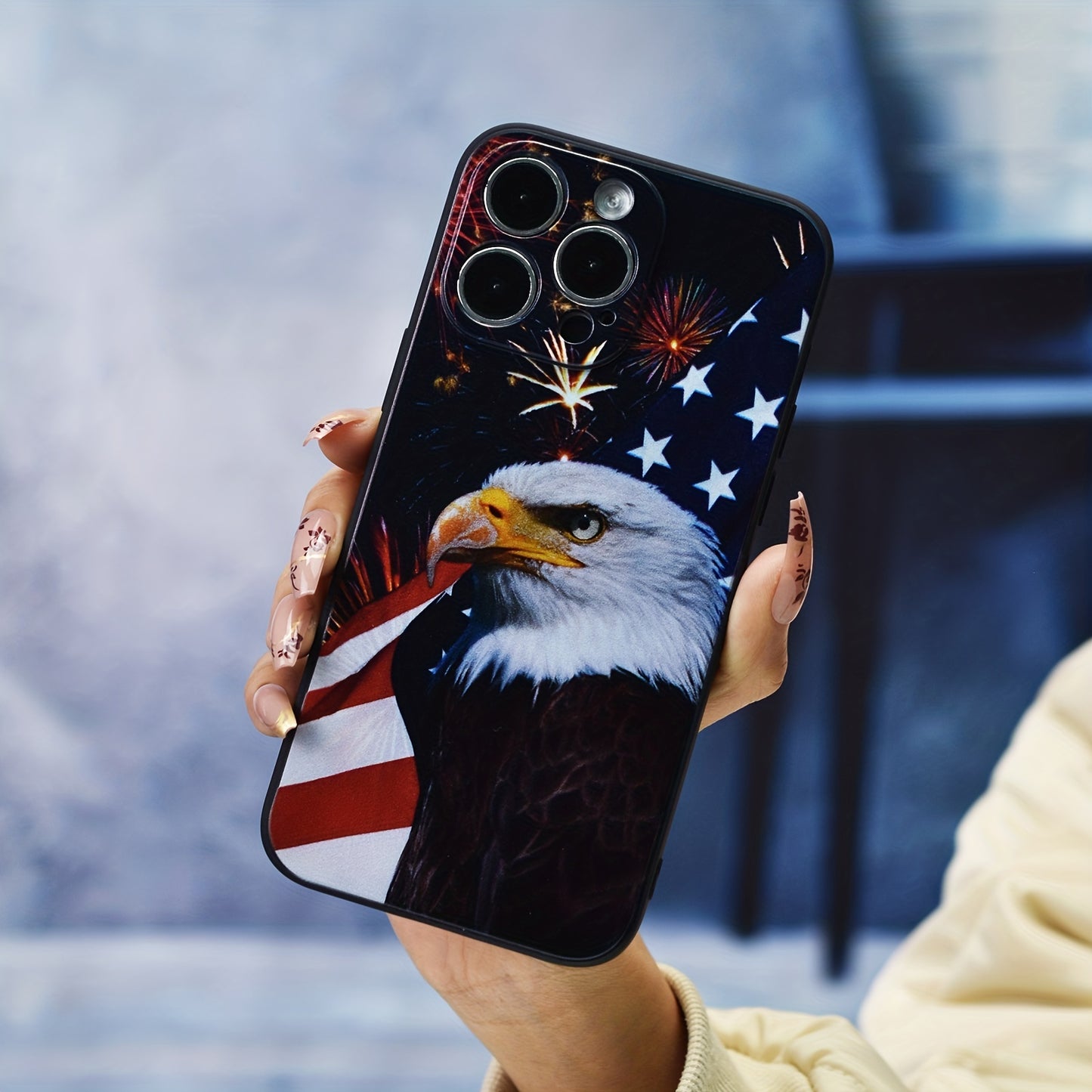 Ultimate Protection for Your iPhone - Eagle Pattern Protective Case - Slim, Durable, and Compatible with Multiple Models