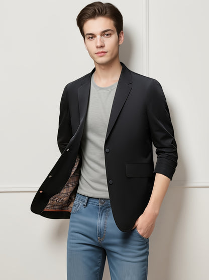 Chaqueta Blazer Casual para Hombre, Estilo Maduro de Moda, Traje de Ocio, Abrigo Casual de Negocios