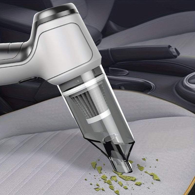 Effortlessly Clean Any Mess with our Ultimate Handheld Vacuum - High-Suction, Wireless, USB Charging, Pet Hair Cleaner. Limited Time Offer!