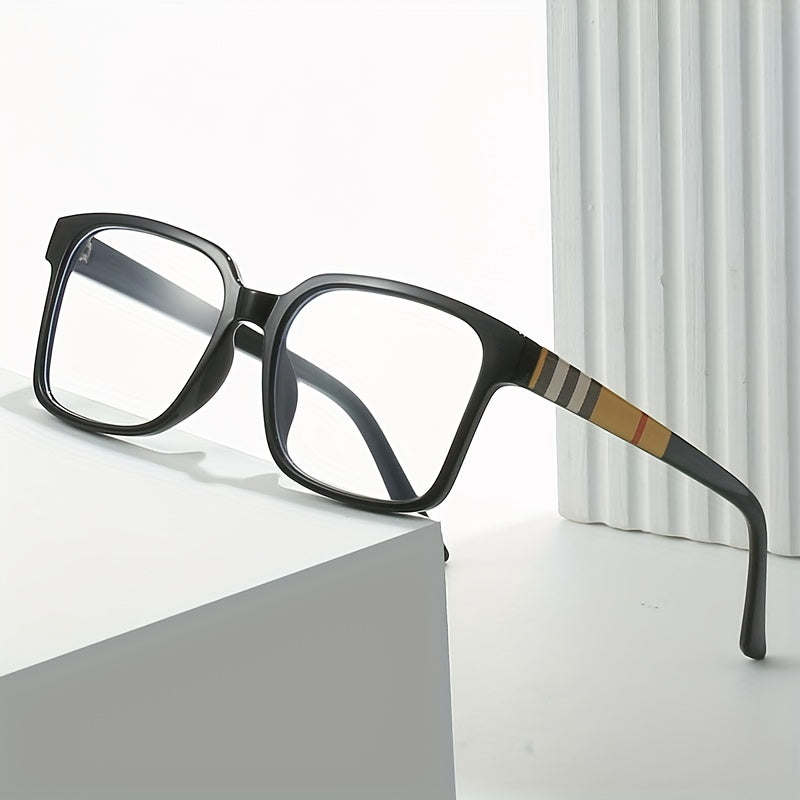 1pza Gafas Cuadradas Clásicas TR90 Para Hombres Y Mujeres
