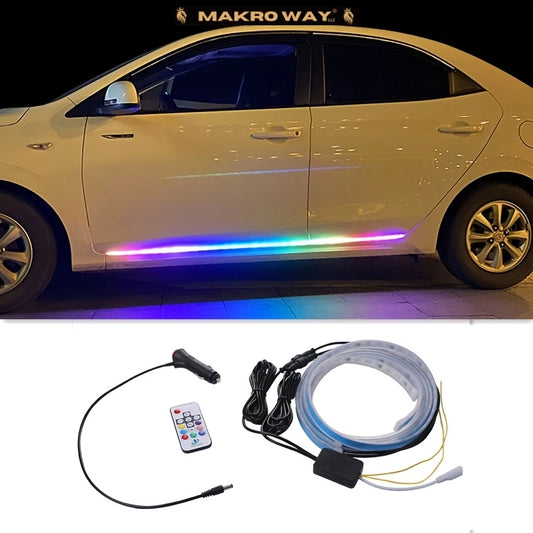 Tira de luz LED para coche: Resistente al agua, recargable y decorativa
